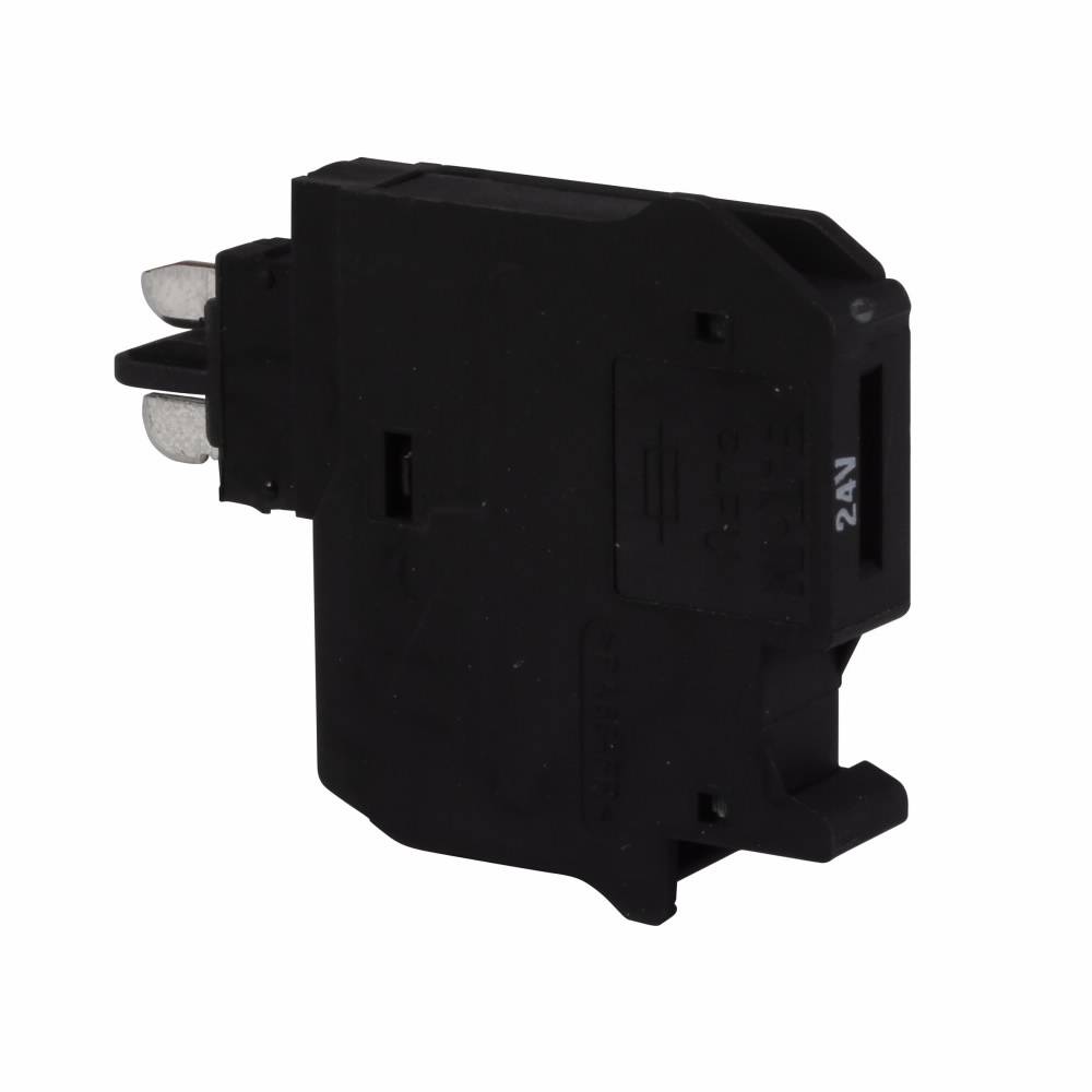 EATON XBPFUL24 Fuse Plug With Light Indicator, For Use With Screw Connection Disconnect and Component Terminal Block, 26 to 10 AWG Wire Size, 6.2 mm W Terminal, 500 V 16 A Connection, Black