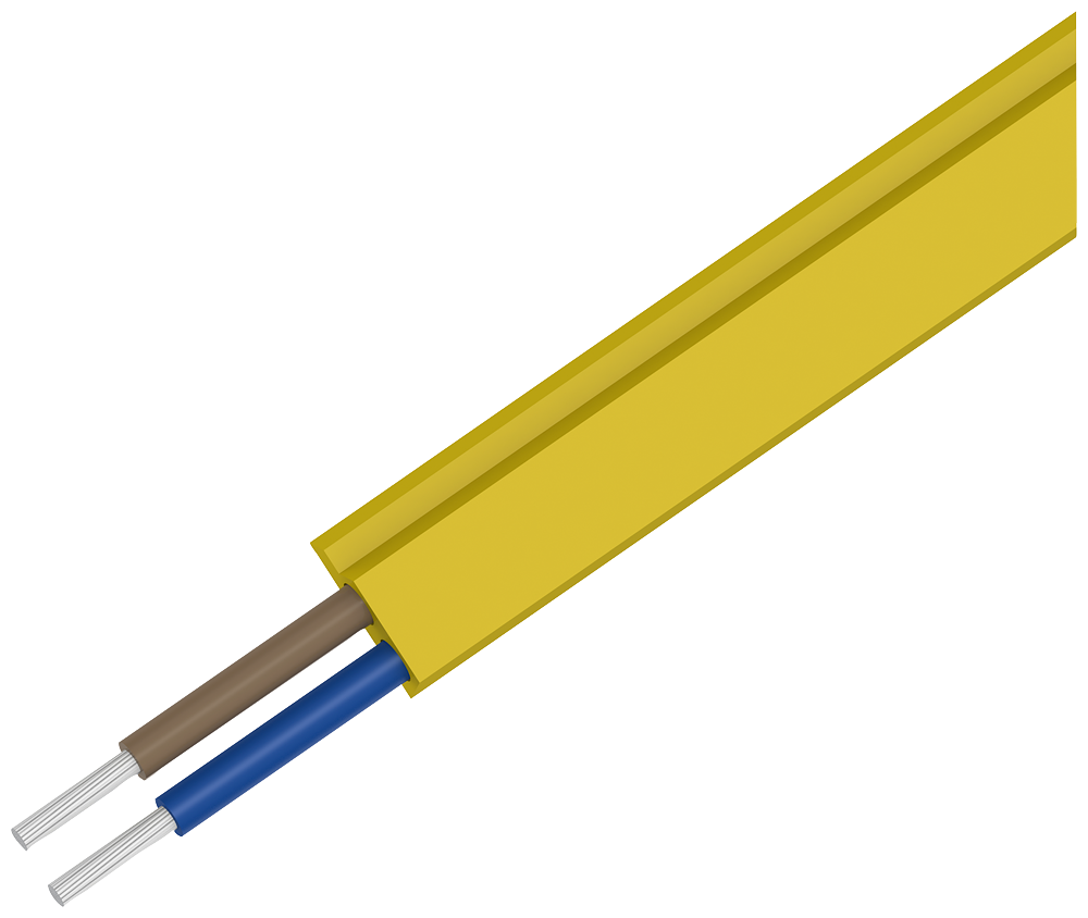 Siemens 3RX9013-0AA00 Oil-Resistant Shaped Trapezoidal AS-i Cable, 100 m L, 1.5 sq-mm Conductor, TPE