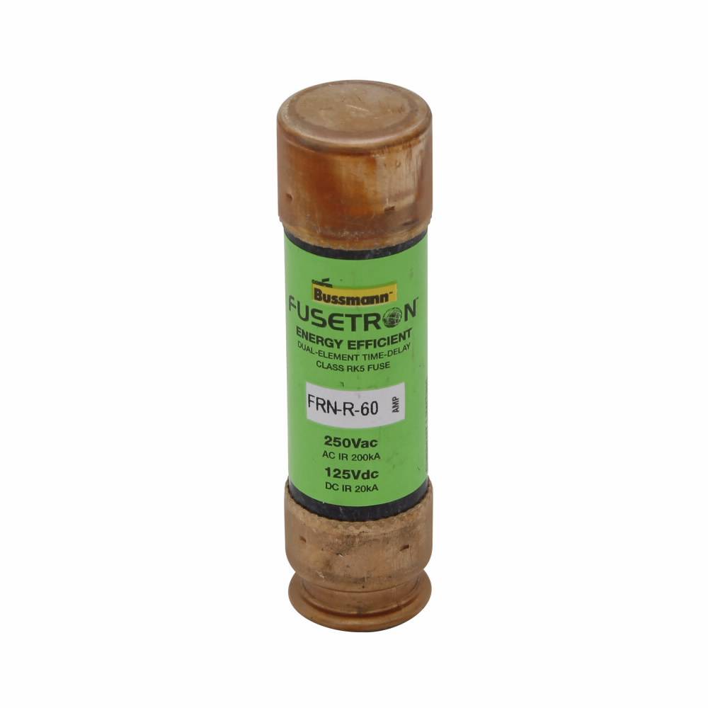 Bussmann Fusetron™ FRN-R-35 Current Limiting Time Delay Fuse, 35 A, 250 VAC/125 VDC, 20/200 kA Interrupt, RK5 Class, Cylindrical Body