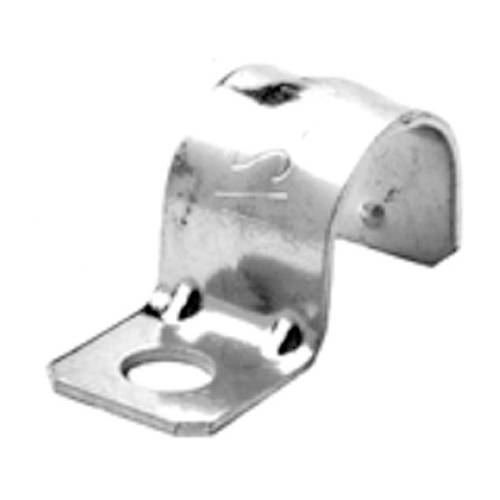 Bridgeport® 925-S 1-Hole Pipe Strap, 2 in, For Use With EMT Conduit, Steel, Electro-Plated Zinc