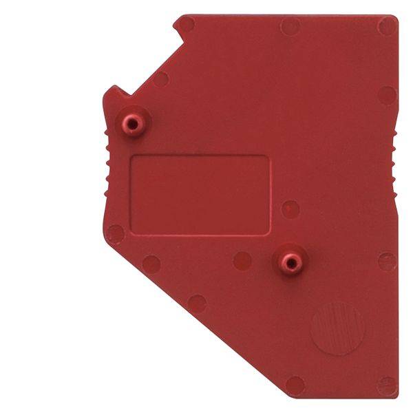 Siemens 8WH90102BA02 Spacer Plate, For Use With Test Plug, 2.5 sq-mm Terminal and 8WH ALPHA FIX Terminal Block, 5.2 mm W Spacing, Red