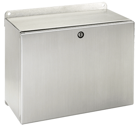 nVent HOFFMAN INLINE™ LWC233116SS A54S Landscape Enclosure, 230 mm L x 310 mm W x 155 mm D, NEMA 4X/IP66 NEMA Rating, 304 Stainless Steel