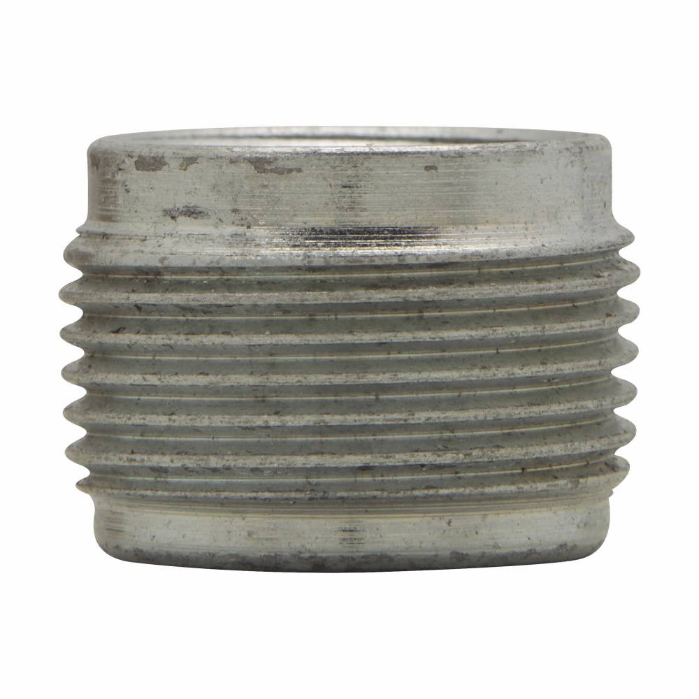 EATON Crouse-Hinds RE108 Conduit Reducer, 4 x 3 in, For Use With Threaded Heavy Wall Conduit System, Feraloy® Iron Alloy, Aluminum Acrylic Painted/Electro-Galvanized