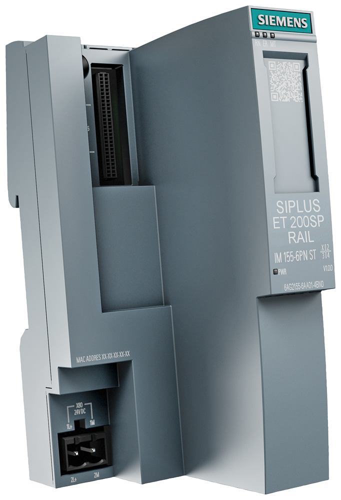 Siemens SIPLUS 6AG21556AU011CN0 ET 200SP PLC Communication Module, 24 VDC, 700 mA, 288 B Input/Output