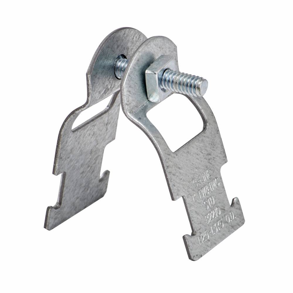 B-Line B2209PAZN B2000 2-Piece Pipe Clamp, 3/4 in Conduit, 400/50 lb Load, 0.917 to 1.081 in OD, Steel