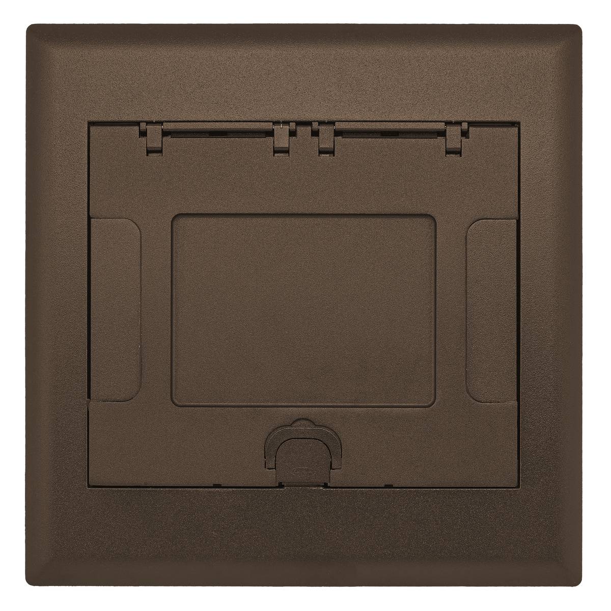 PREMISE WIRING SystemOne™ 10GAFBCVRBRZC AFB Insert Style Standard Floor Box Cover With Insert, 13.21 in L x 13.08 in W, Aluminum