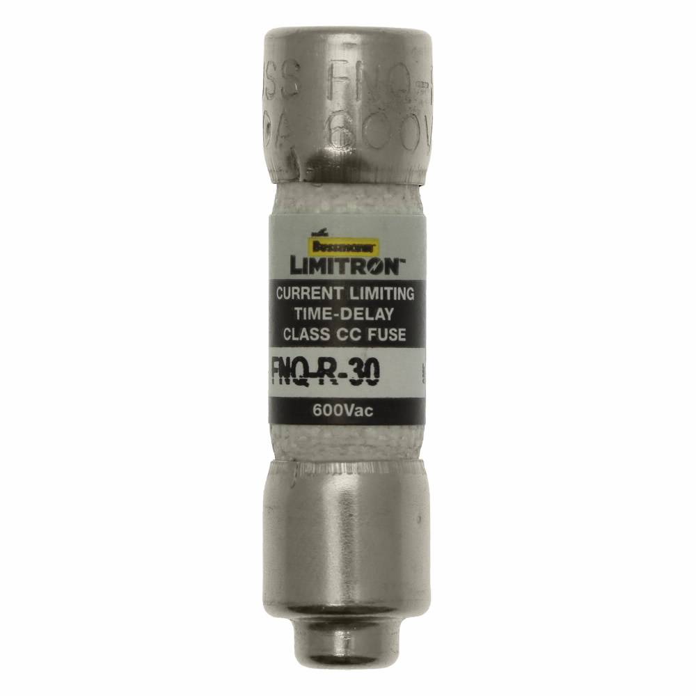Bussmann Limitron™ CC-Tron® BK/FNQ-R-1/4 Advanced Protection Current Limiting High Inrush Low Voltage Time Delay Fuse, 250 mA, 600 V, 200 kAIC Interrupt, CC Class, Cartridge Body