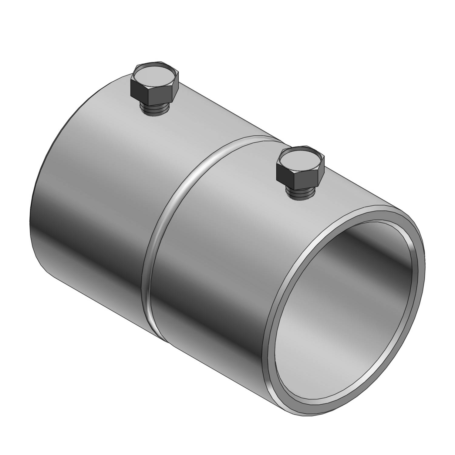 T&B® 8324-TB Set Screw Coupling, 1 in, For Use With Rigid/IMC Conduits, Steel, Zinc Plated
