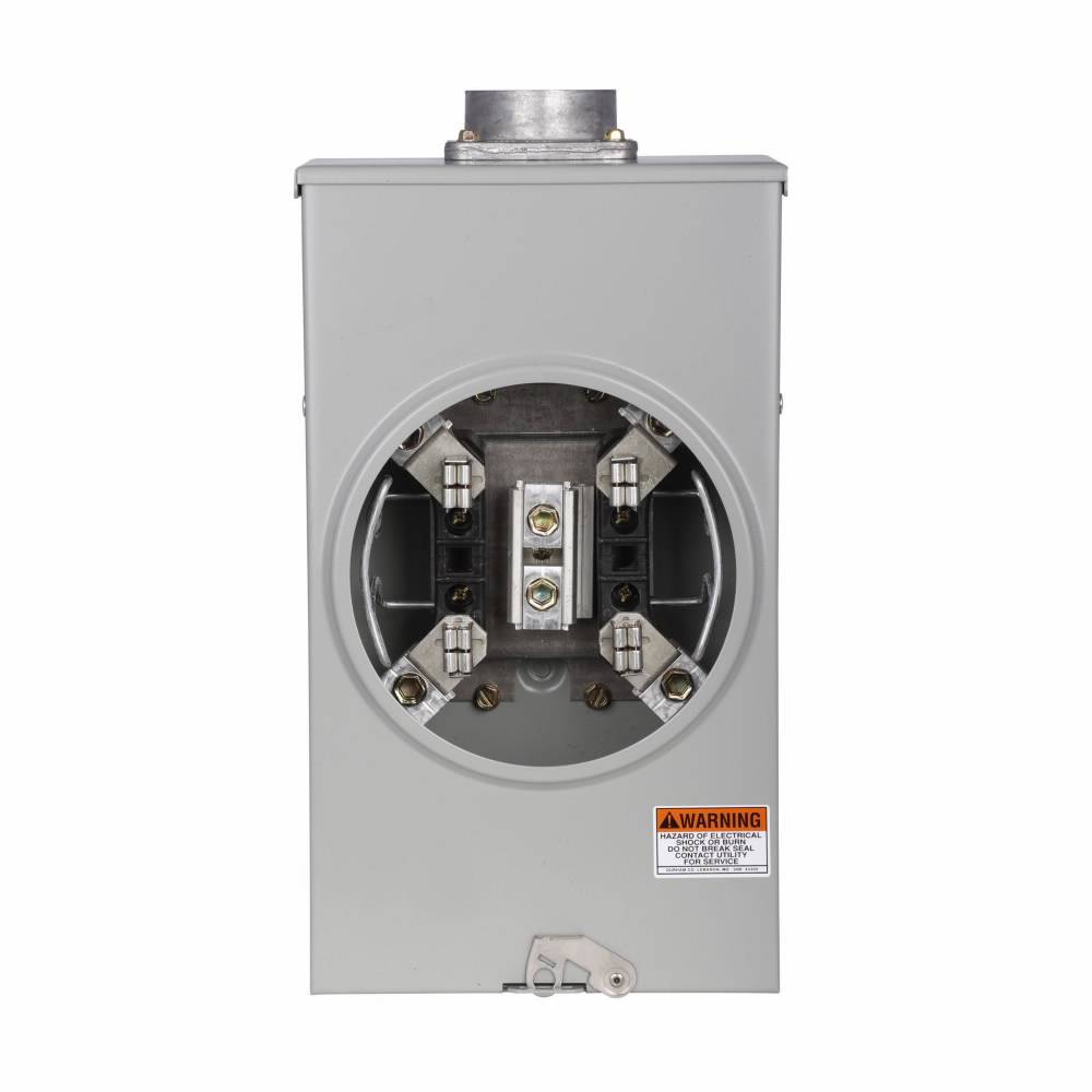 EATON Cutler-Hammer 1004709DCH 3-Wire 1-Position Residential Service Single Meter Socket, 600 VAC, 200 A, 1 Phase
