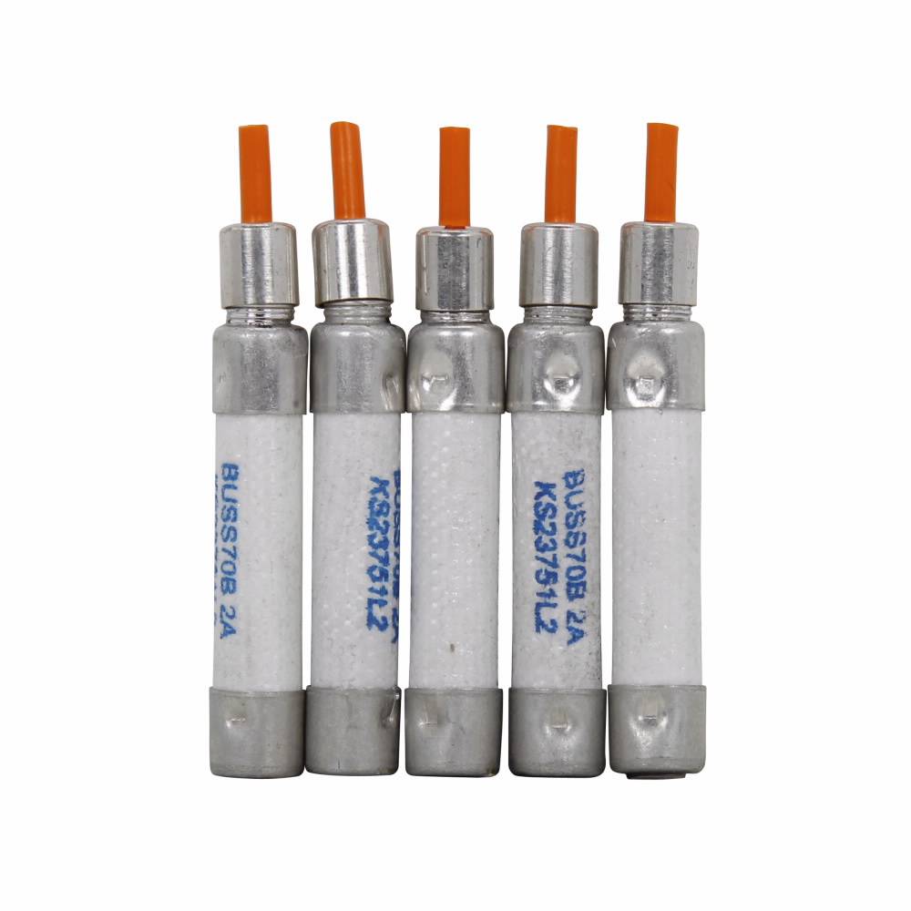 Bussmann Telpower® 70G-1/2A Pin Telecommunications Fuse, 0.5 A, 125 VAC/300 VDC, 1 kA Interrupt, Cartridge Body