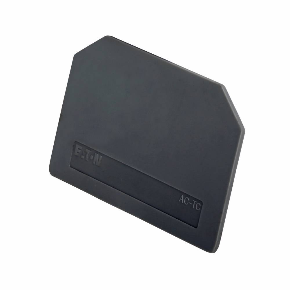 EATON XBACTK4 End Cover, For Use With XBTKT25 Terminal Block, Gray