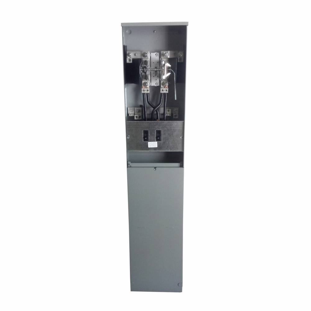 EATON 1009017CH Lever Bypass Meter Pedestal With Main Breaker, 240 VAC, 320 A, 1 Phase