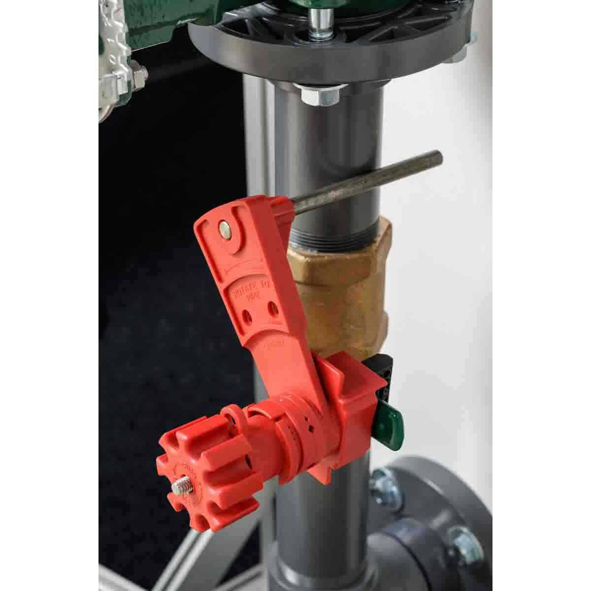 Brady® 65402 Small Block Arm, For Use With Small Universal Valve Lockout, LOTO-24 Steel/Nylon, Red