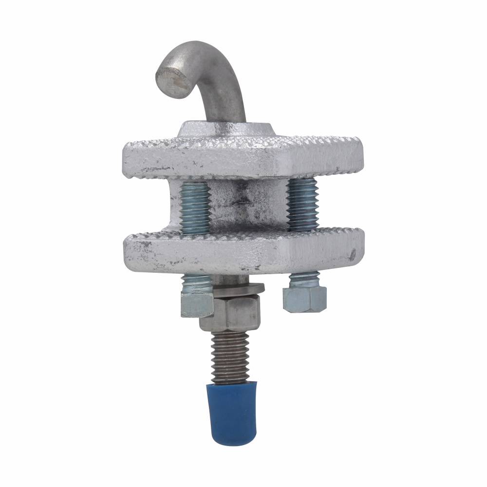 Crouse-Hinds LCC3 Conduit Clamp, 1 in Conduit, Cast Iron, Aluminum Acrylic Painted/Electro-Galvanized