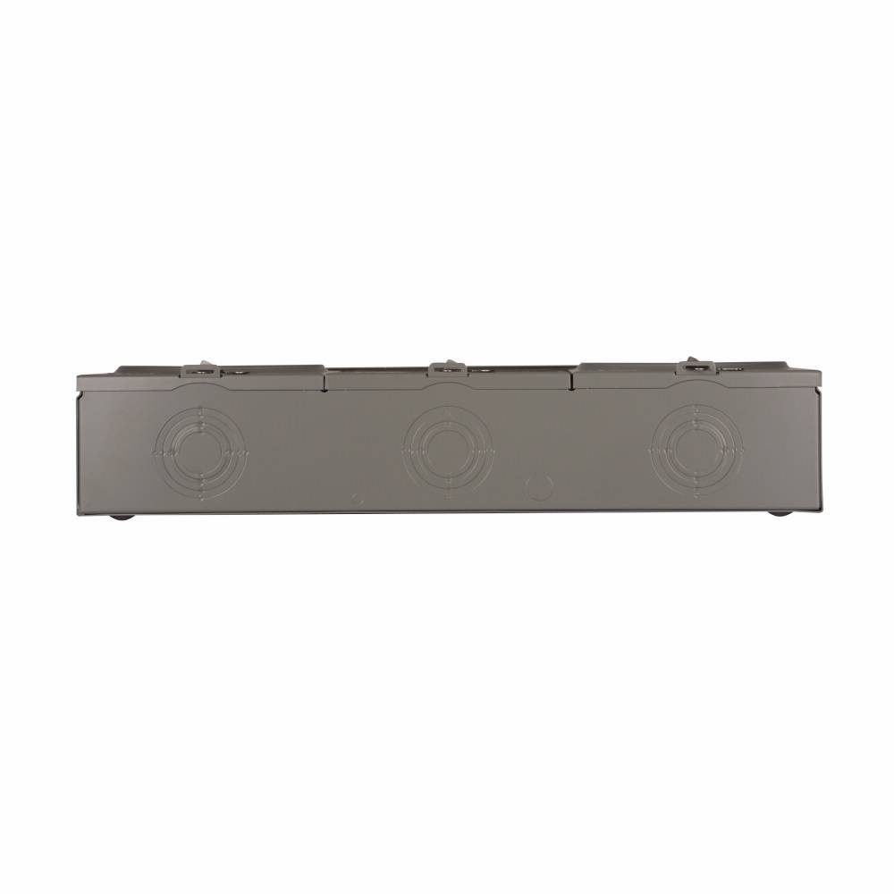 EATON 1008951CH 2-Position 3-Wire Horizontal Ganged Horn Bypass Triplex Meter Socket, 600 VAC, 100 A, 1 ph Phase