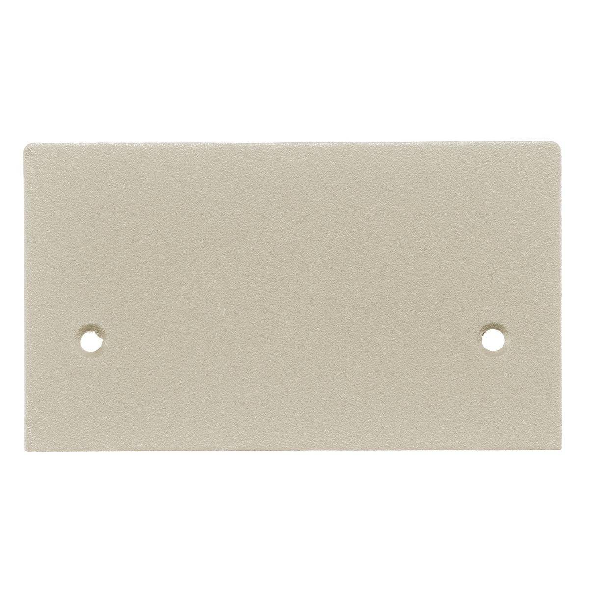 PREMISE WIRING SS2309BALA Blank Standard Sized Pedestal Face Plate, 4.39 in L x 2.52 in W, Aluminum