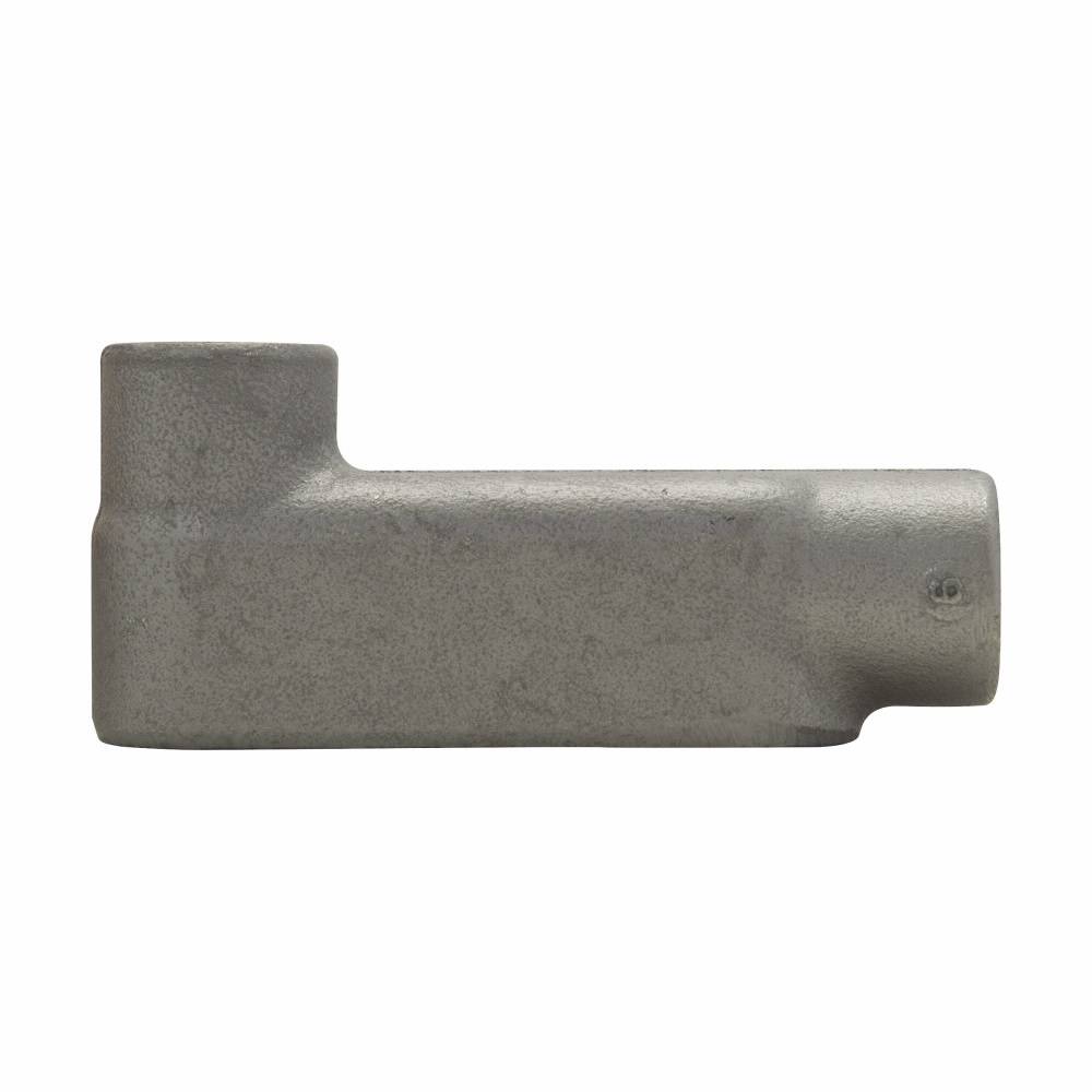 Crouse-Hinds Condulet® LB38 Type LB Conduit Outlet Body, 1 in Hub, 8 Form, Feraloy® Iron Alloy, Aluminum Acrylic Painted/Electro-Galvanized