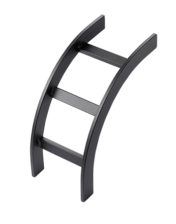 Hoffman LIB12BLK Vertical Inside Ladder Rack Bend, Steel