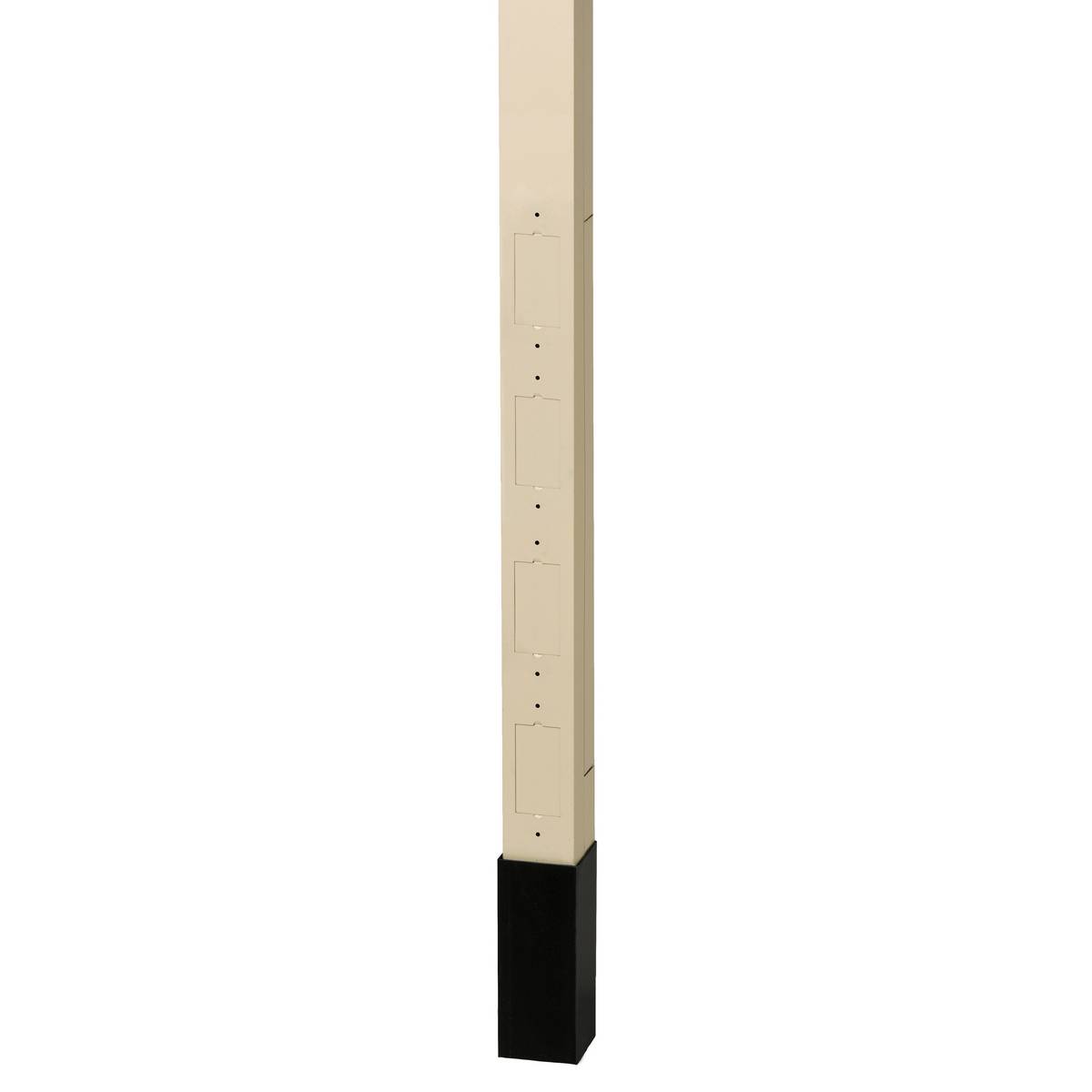 PREMISE WIRING HBLPPO12AI Blank Pre-Wired Service Pole, (15) 12 AWG UTP Cat 5 Cable, (41) 12 AWG Power Cable Capacity, 10 ft 2 in L x 2.13 in W, Aluminum