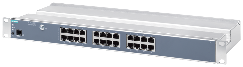 Siemens SCALANCE XR324WG 6GK53240BA003AR3 SCALANCE XR324 Managed Ethernet Switch, (24) RJ45 Port, Telnet/HTTP/HTTPS/TFTP/FTP/BOOTP/GMRP/DCP/LLDP/SNMP v1/SNMP v2/SNMP v3/IGMP/GVRP/HRP/MRP/PRP/RSTP/STP/MSTP/LACP/SSH/NTP/SNTP Protocol