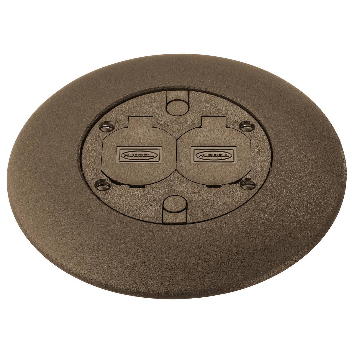 PREMISE WIRING ScrubShield® FRFBRA Fire Rated Poke Through Flush Service Fitting, 7 in Dia, Fabricated Aluminum