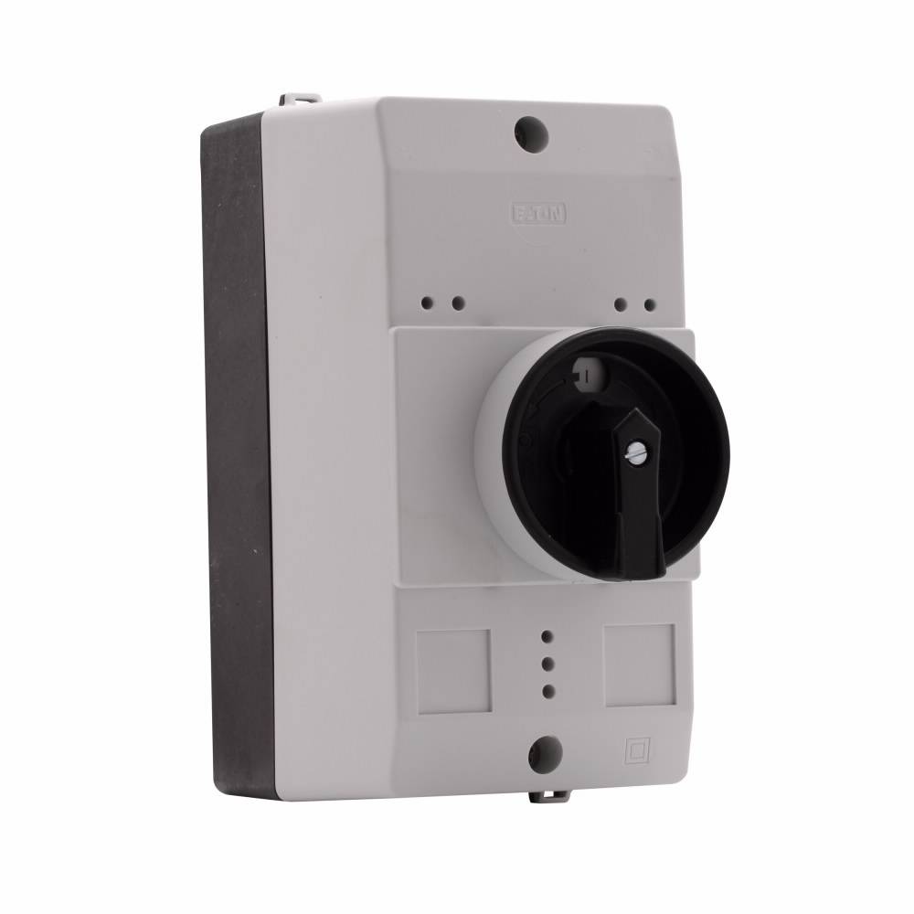 EATON XTPAXENCS55B Insulated Enclosure With Black/Gray Rotary Handle, 6.22 in H x 3.15 in W x 4.94 in D