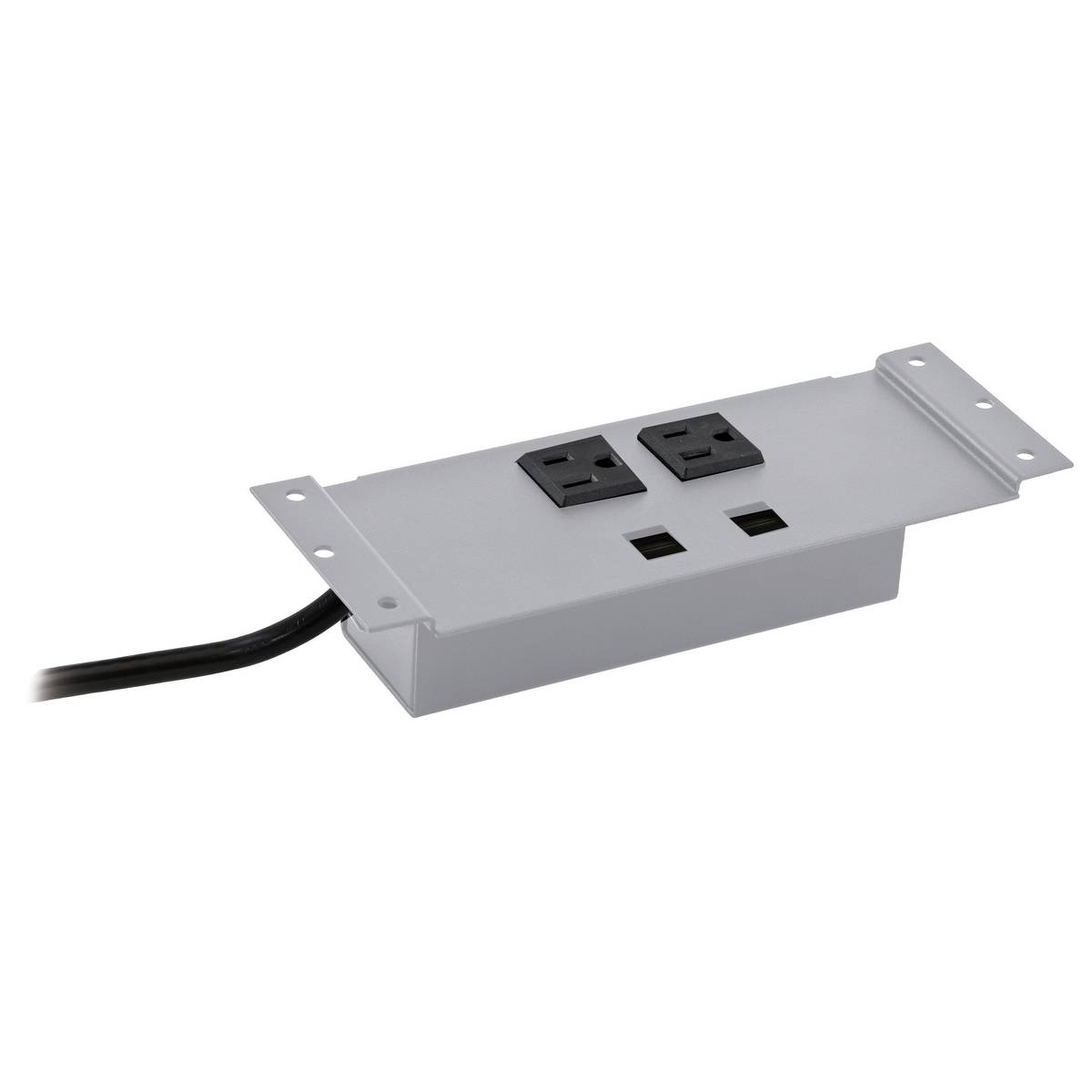 Wiring Device-Kellems WSBF22SV Grommet Style Standard Work Surface Box, Composite, 4 Outlets