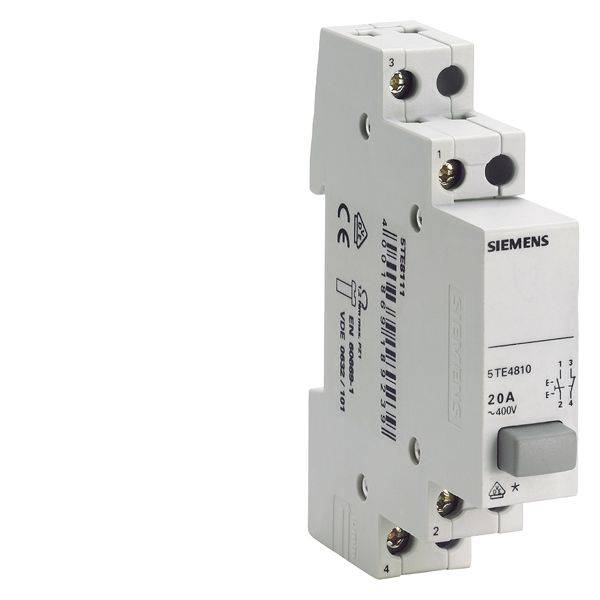 Siemens 5TE4811 Pushbutton, 400 VAC, 20 A, 2NO-0NC Contact