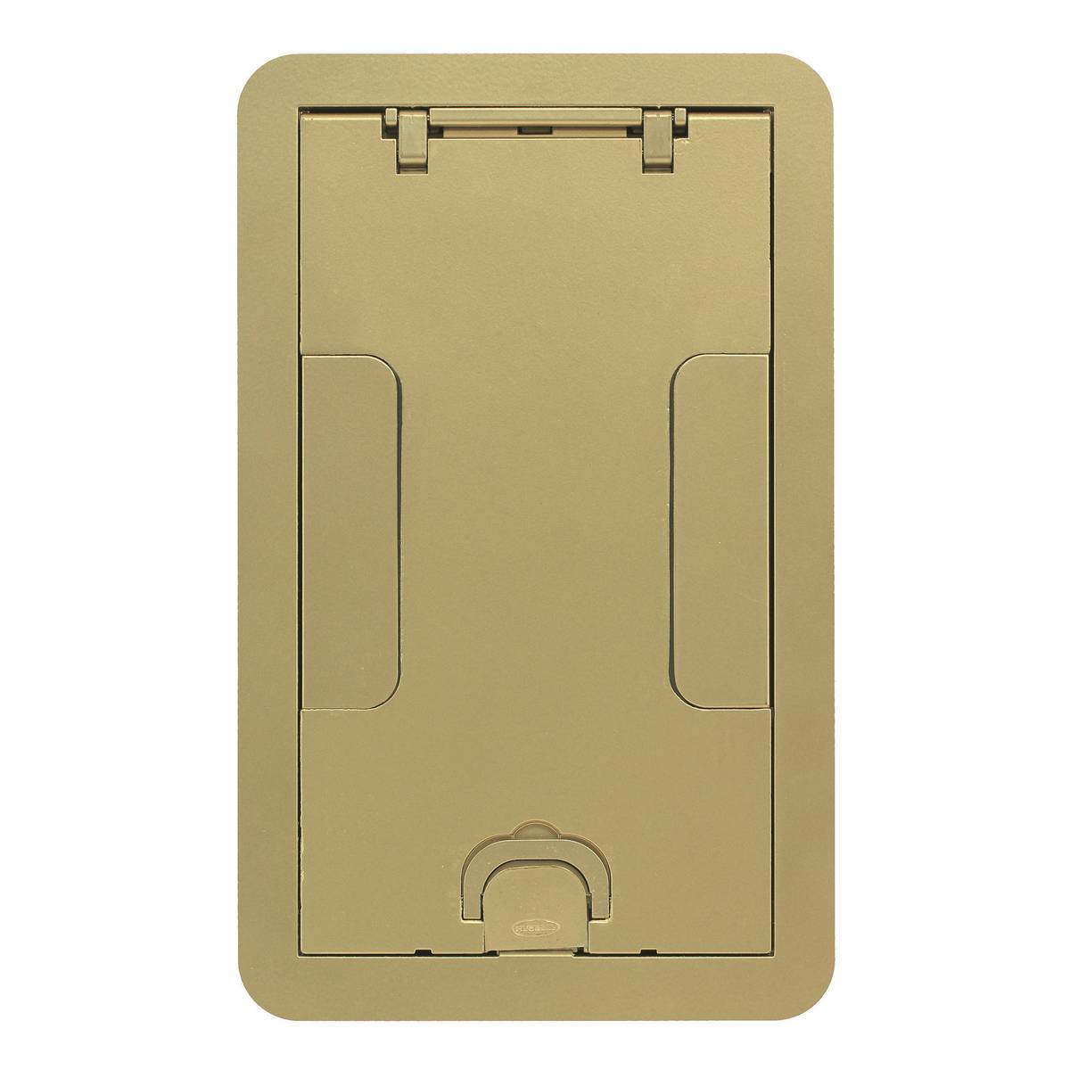 Wiring Device-Kellems 24GCCVRBRS Flush Recessed Surface Style Standard Floor Box Cover, 11.69 in L x 7.19 in W, Cast Aluminum