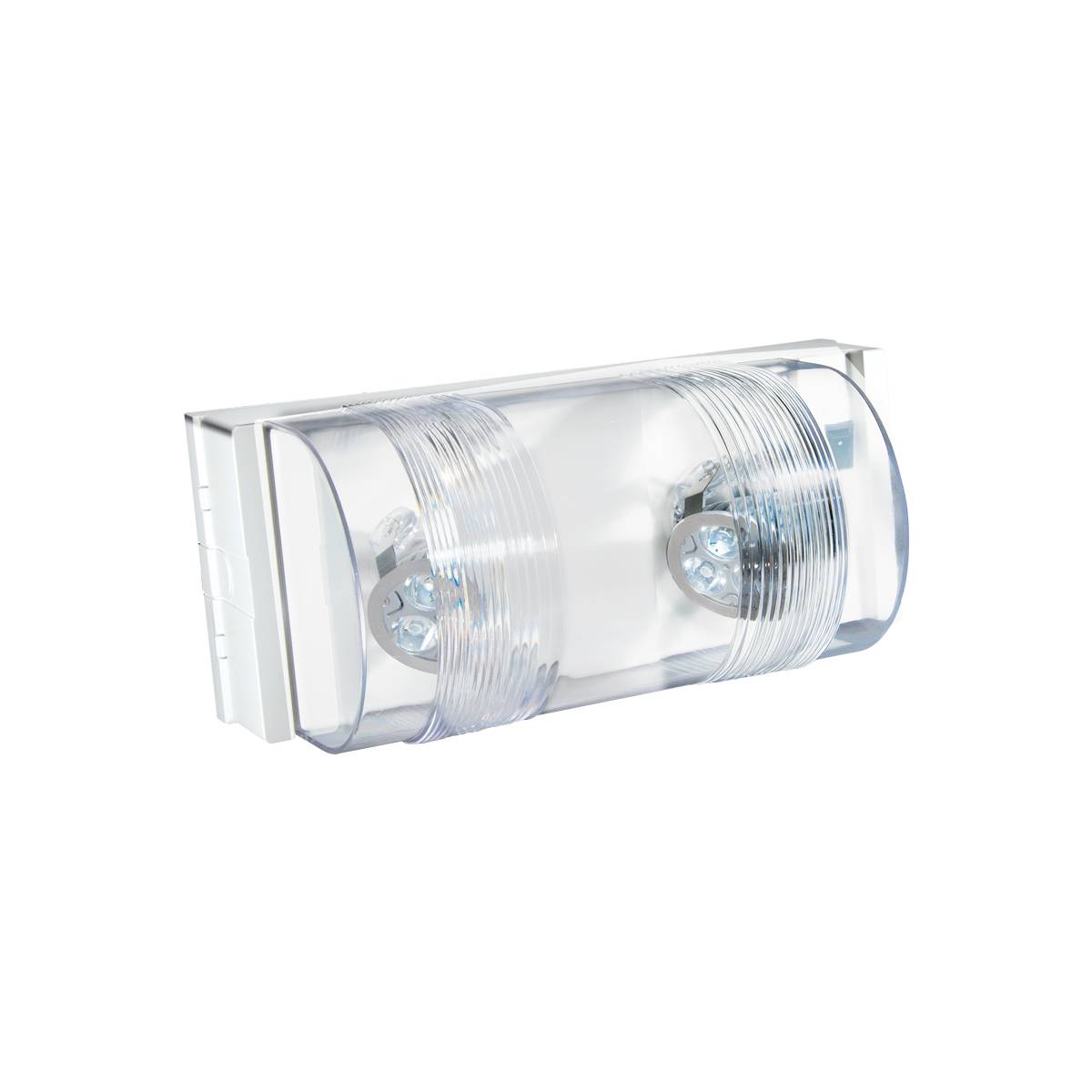 Emergi-Lite® CPRO-2N-U/LA CPRO-2N/Provider™ Series Self-Powered Shielded Head Emergency Lighting Battery Unit, 4 W LED/MR16 Lamp, 120/347 VAC, 2 Heads, Thermoplastic