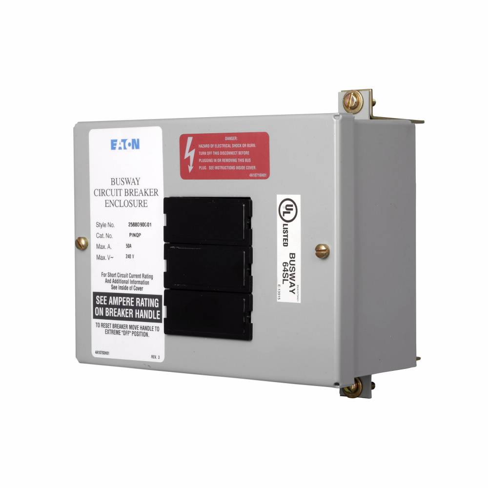EATON PINQP Busway Enclosure With (6) VAC Lamp, 9 in H x 6 in W