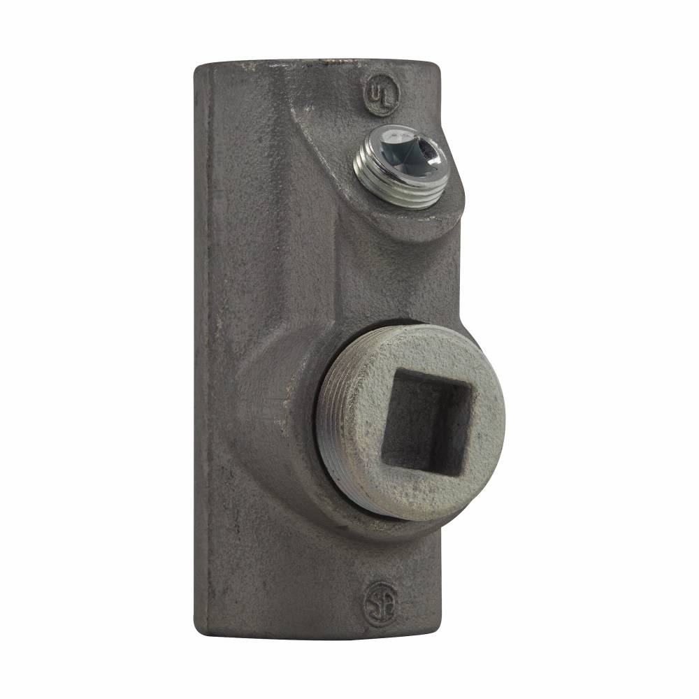 EATON Crouse-Hinds EYS5 Conduit Sealing Fitting, 1-1/2 in FNPT, For Use With Conduit System, Ductile Iron/Feraloy® Iron Alloy, Aluminum Acrylic Painted/Electro-Galvanized