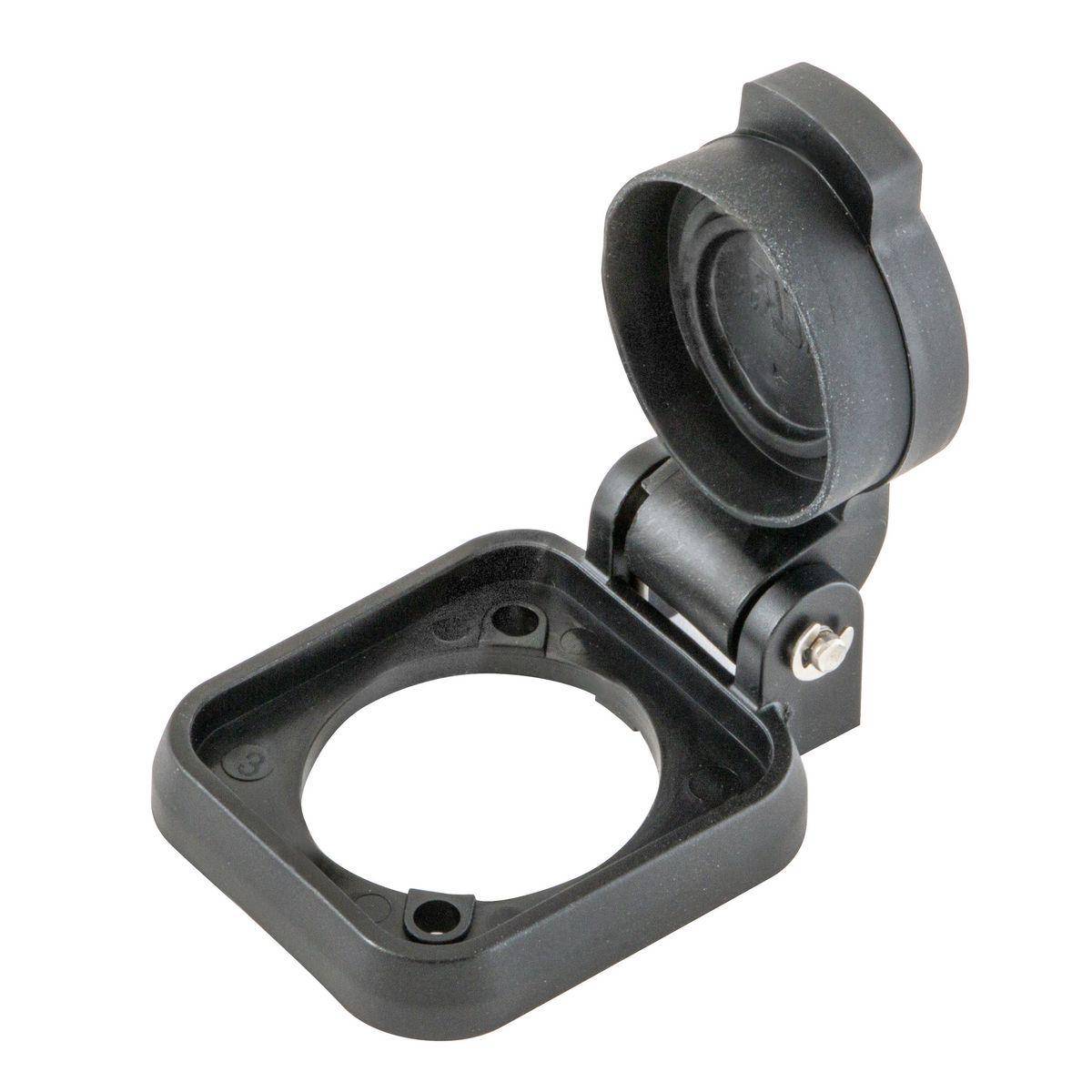Wiring Device-Kellems HBLMPC Inlet Weatherproof Spring Loaded Cover, 0.89 in L x 1.27 in W, Polycarbonate