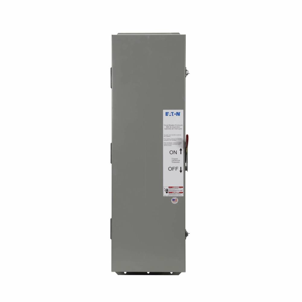 EATON RJDN250 C Series Circuit Breaker Enclosure With Knockout, 10.22 in L x 11.88 in W x 37-1/2 in H, NEMA 3R/4/4X/5/12/12K, Stainless Steel