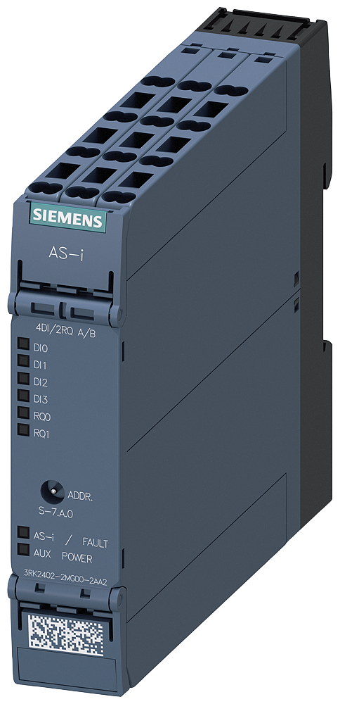 Siemens 3RK24022MG002AA2 AS-I SlimLine Compact Digital Input/Output Module, 4 Inputs, 2 Outputs