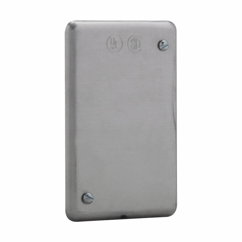 Crouse-Hinds DS100 DS Series Blank Device Box Cover, Sheet Aluminum
