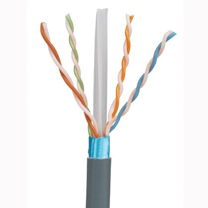 Panduit® PanNet™ TX6A™ 10Gig™ PFP6X04BL-UG Cat 6a CMP Copper Cable, Reel Packaging, 80 VAC, (4 Pairs) 23 AWG F/UTP Shielded Bare Solid Copper Conductor, 1000 ft L