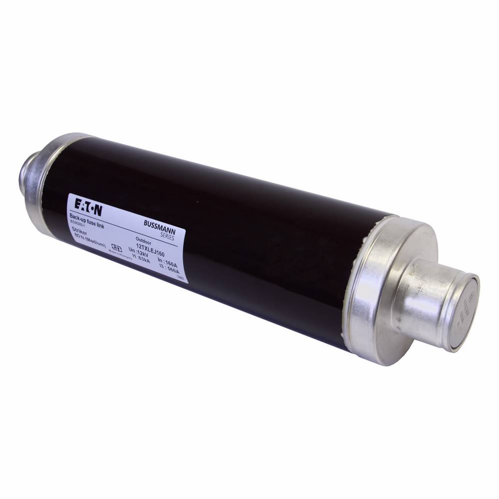 Bussmann 12TXLEJ160 DIN Dimensioned Medium Voltage Euro-IEC Fuse, 160 A, 12 kV, 63 kA Interrupt