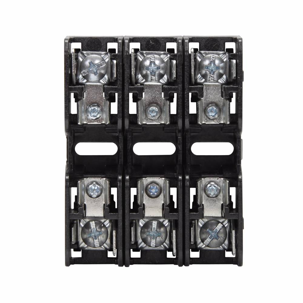 Edison BCM603-3PQ Modular Fuse Block, 600 VAC, 30 A, 18 to 10 AWG Wire, 3 Poles