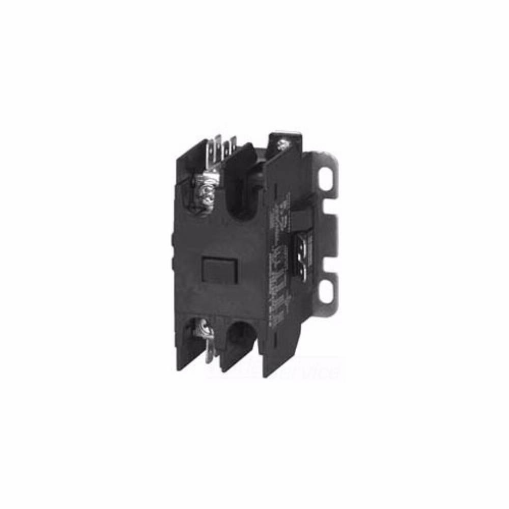 EATON C25ANF125B Compact Non-Reversing Definite Purpose Control Contactor With Metal Mounting Plate, 208 to 240 VAC V Coil, 25 A, 1 Pole