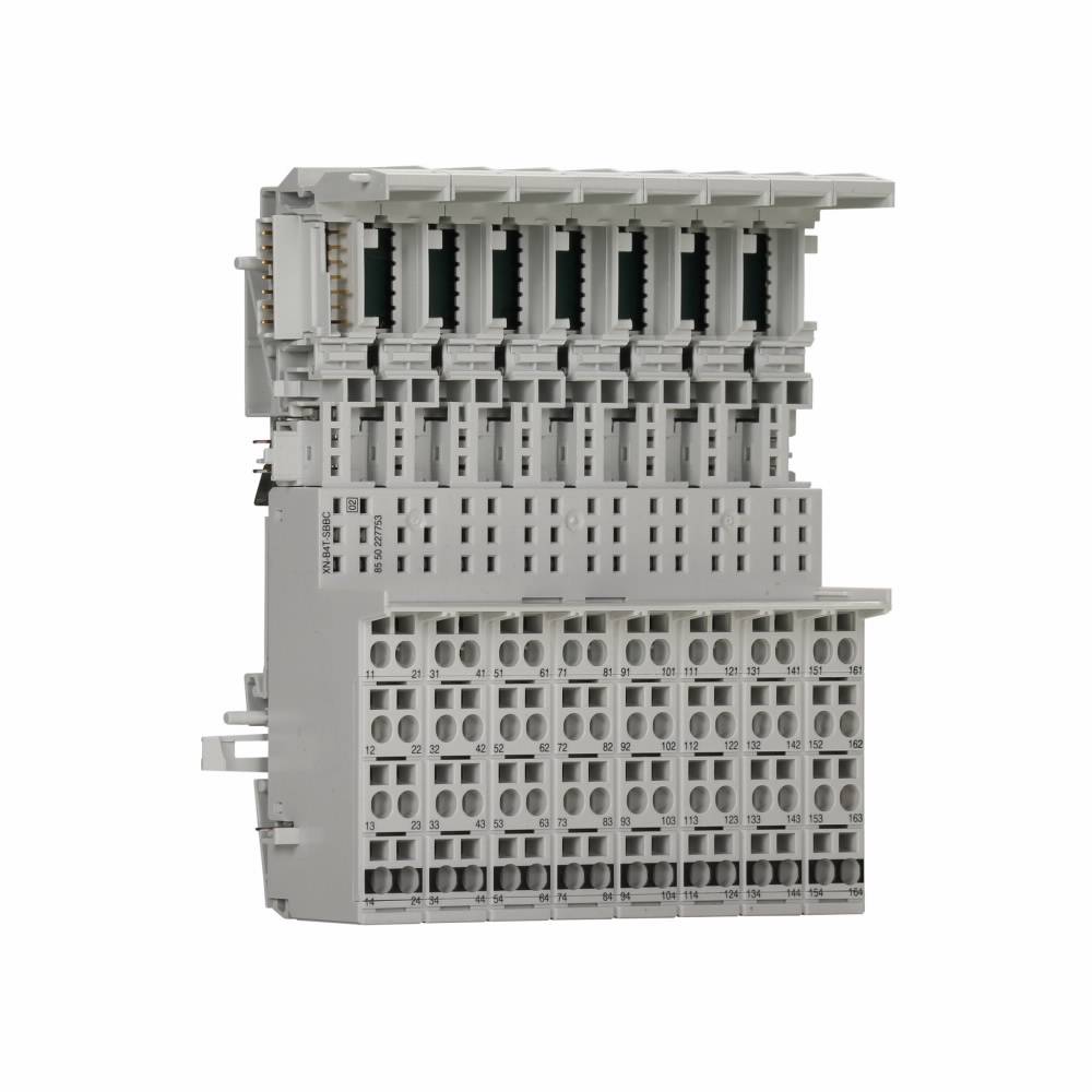 EATON XN-B4T-SBBC 4-Level Connection Block Plug-In I/O Base Module, Spring Cage Wire Clamp, For Use With XN-16DI-24VDC-P Digital Input Module