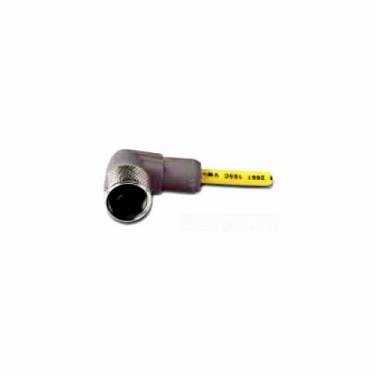 EATON CSDR4A4RY2210 Global Plus 4-Wire Standard Single End Connector Cable, M12x1 4-Pin Micro-Style Female Connector, 10 m L Cable, 4 Poles, Single Keyway