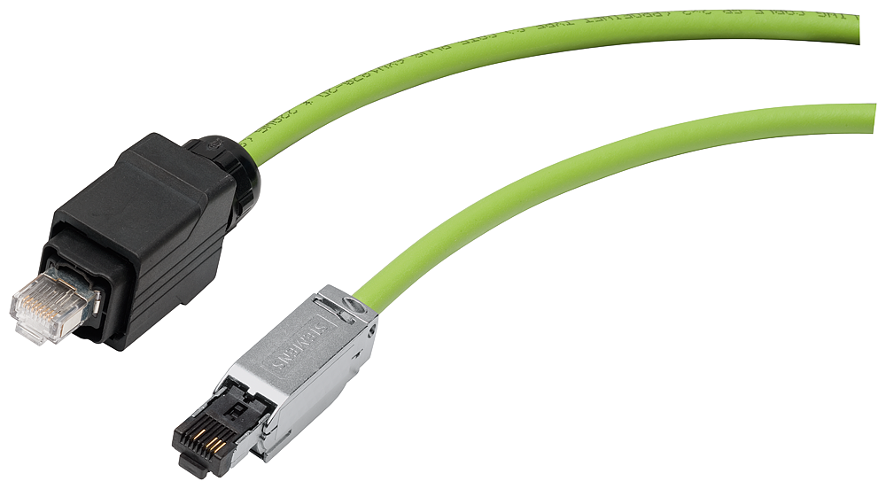 Siemens 6GT28911HN10 Highly Flexible Shielded Plug-In Cable, 100 VAC, (4) 0.75, 1.5 sq-mm Braided Tin Plated Copper Conductor, 10 m L