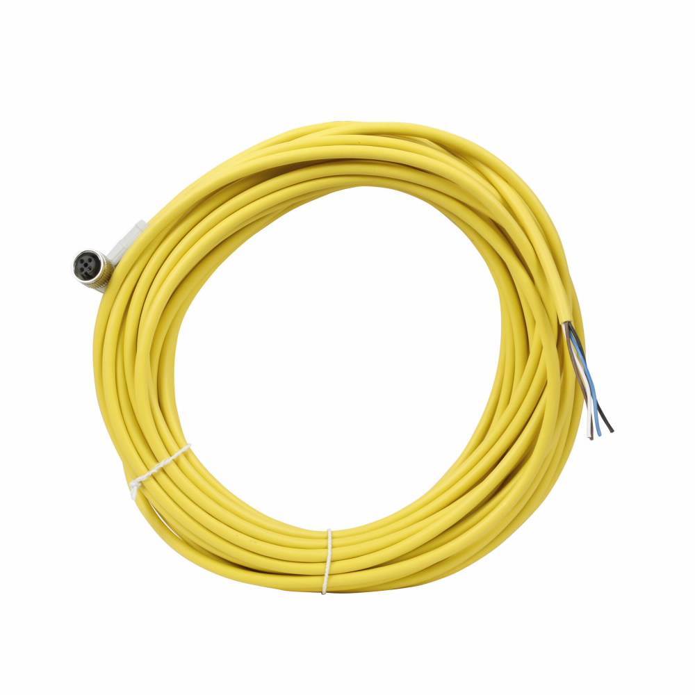 EATON CSDR4A4CY2210 Global Plus 4-Wire Single End Connector Cable, 4-Pin Micro Style Female Connector, 32.8 ft L Cable, 4 Poles