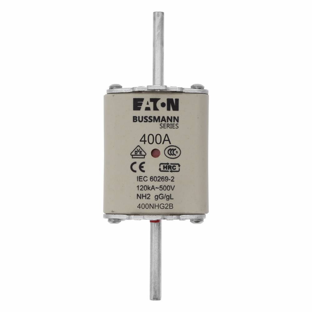 Edison 400NHG2B Fuse Link With Metal Gripping Lug, 500 VAC, 400 A