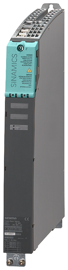 Siemens 6SL31211TE230AA3 SINAMICS 3-Phase Single Motor Module, 600 VDC Input, 400 VAC Output, 56 A Output