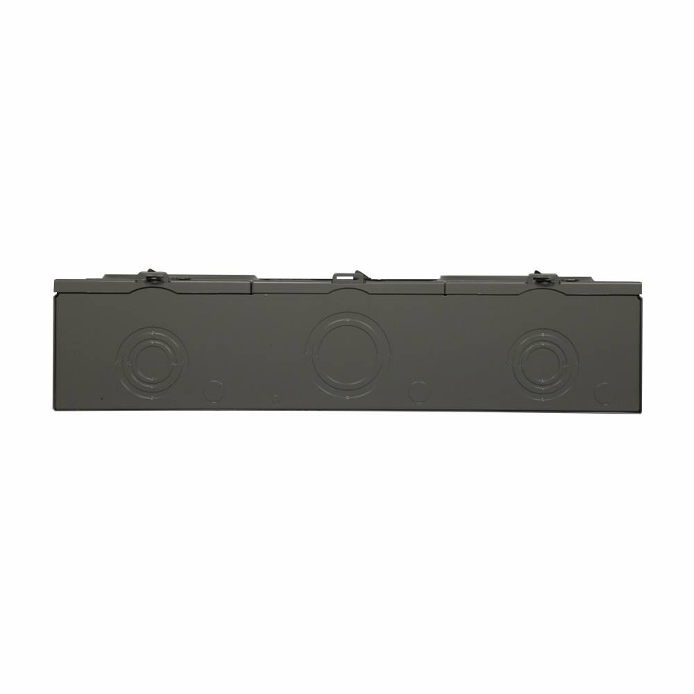 EATON 1004418ACH 2-Position 3-Wire Horizontal Ganged Horn Bypass Meter Socket, 600 VAC, 200 A, 1 ph Phase