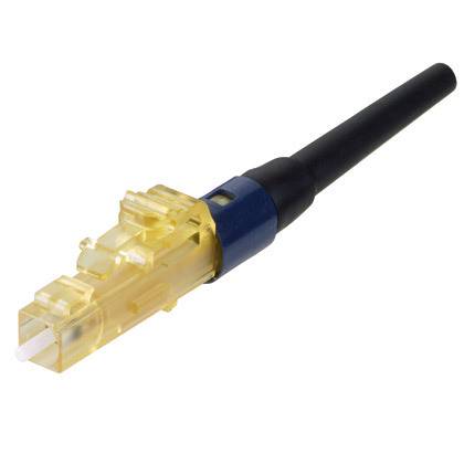 Panduit® OptiCam® FLCSMCXFDB Keyed Pre-Polished Fiber Optic Connector, Keyed LC Simplex Connector, 10Gig™ OM3/OM4 50/125 um Multi-Mode Fiber, 900 um Tight Buffered Fiber, Zirconia Ceramic Ferrule
