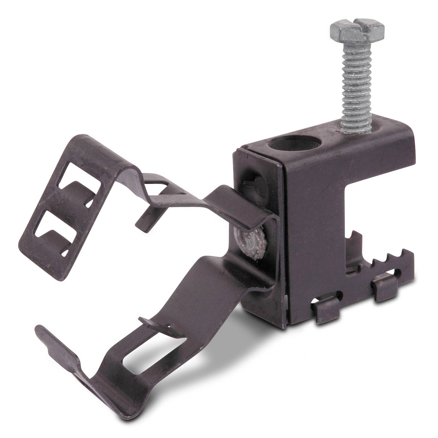 Steel City® SSF-BBC-S1/2H SSF-BBC Clamp, 1/2 in Conduit, 1/2 in THK Flange, 15 lb Load, Steel