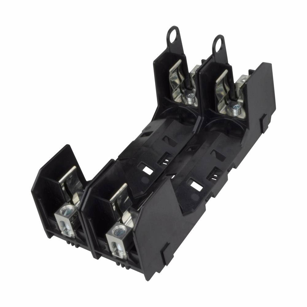 Edison HM60060-2CR Modular Ferrule Fuse Block With Box Lug, 600 V, 60 A, 14 to 2 Cu/8 to 2 AWG Al Wire, 2 Poles